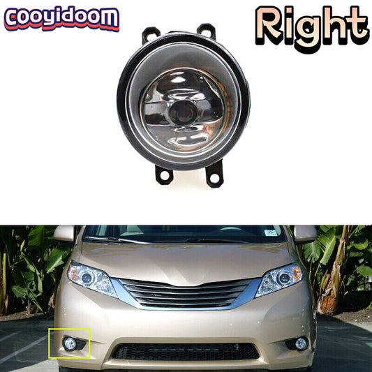 Right Front Fog Lamp Fog Light With Bulb for Toyota for Sienna 2011-2017