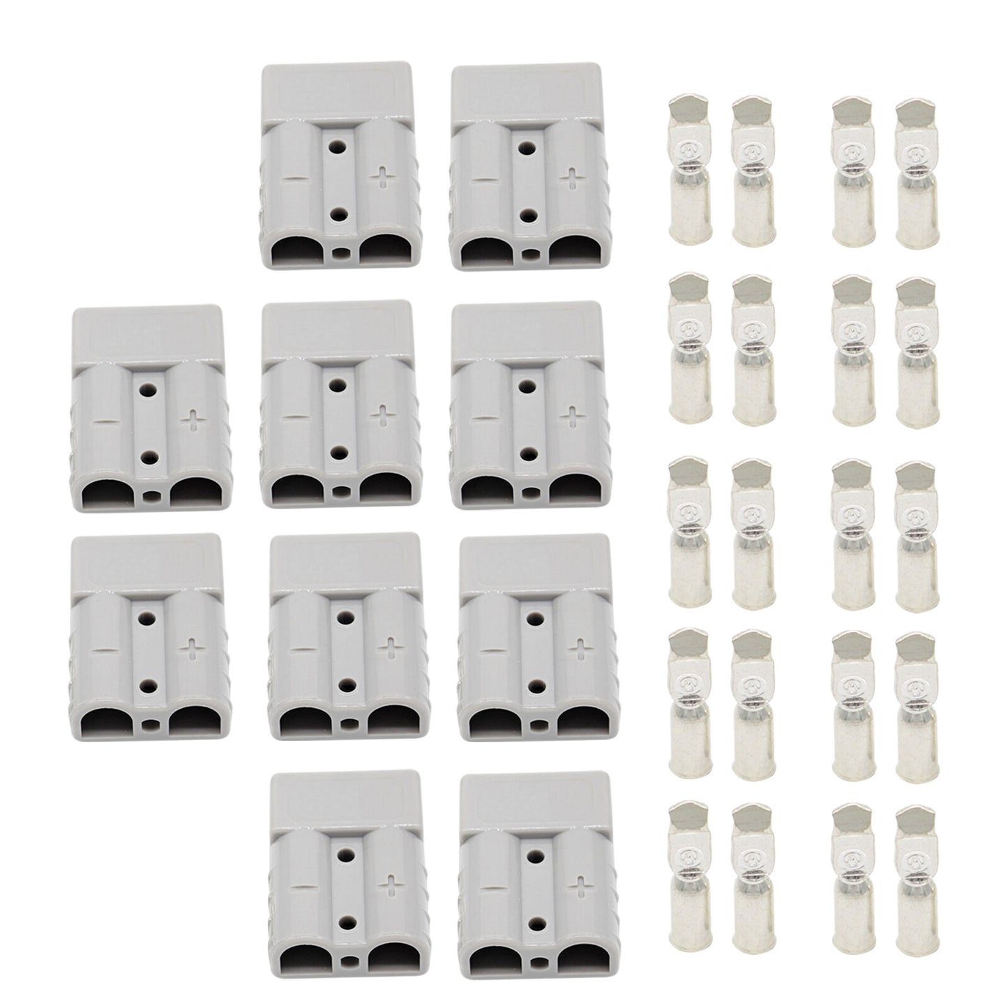 10Pcs For Anderson Style Plug Connectors DC Power Tool 50 AMP 12-24V 6AWG