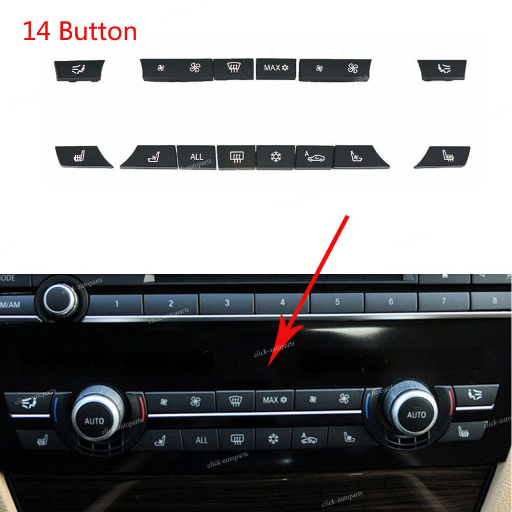 1Set Central control air-conditioning control button Kit for BMW F07 F10 F11 F01