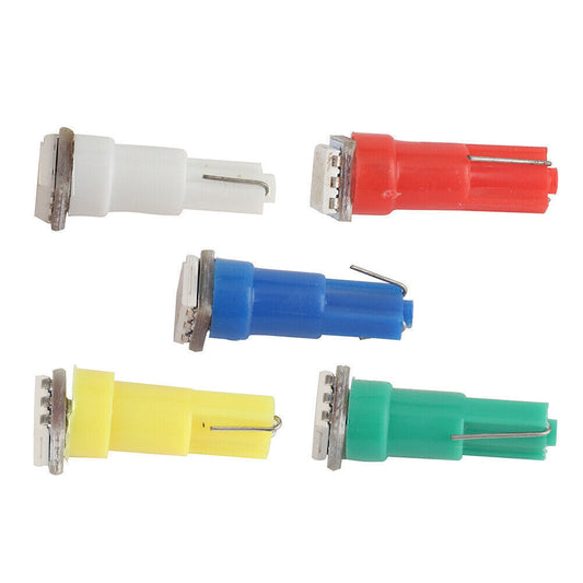 T5 1-5050-SMD LED Car Lights Bulb Multi-Color Car Inner Decoration Lamp 35pcs