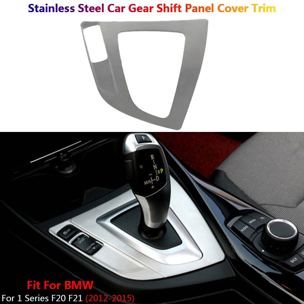 Stainless Steel for BMW 1 Series F20 F21 Car Console Gear Shift Panel Cover Trim