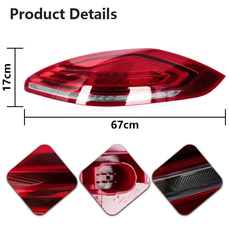 LED taillights for the right passenger side of the for Porsche for Panamera 970 2014-2016.