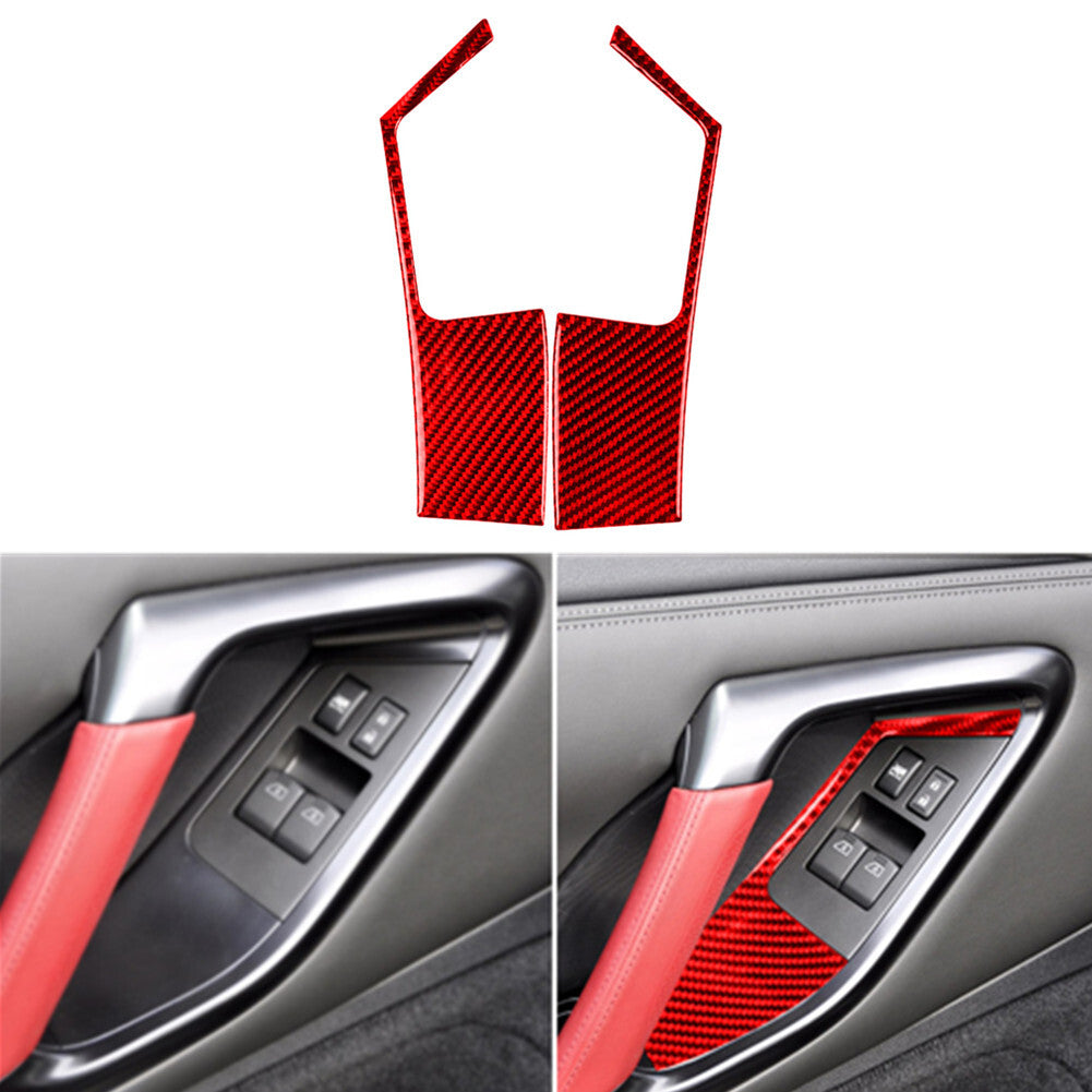Red Carbon Fiber Window Conditioner Outlet Cover for Nissan GT-R R35 2008-2016