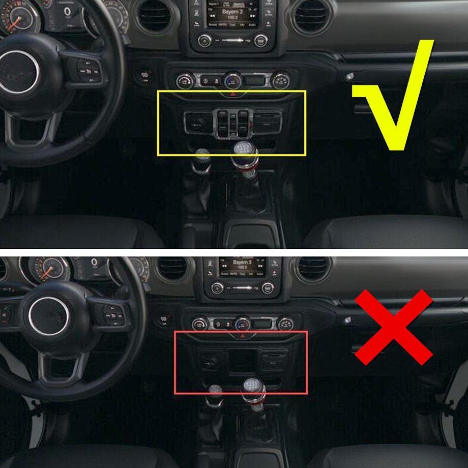 Suitable for 18-23 for Jeep for Wrangler JL ABS red carbon fiber window lift switch adjustment button decoration