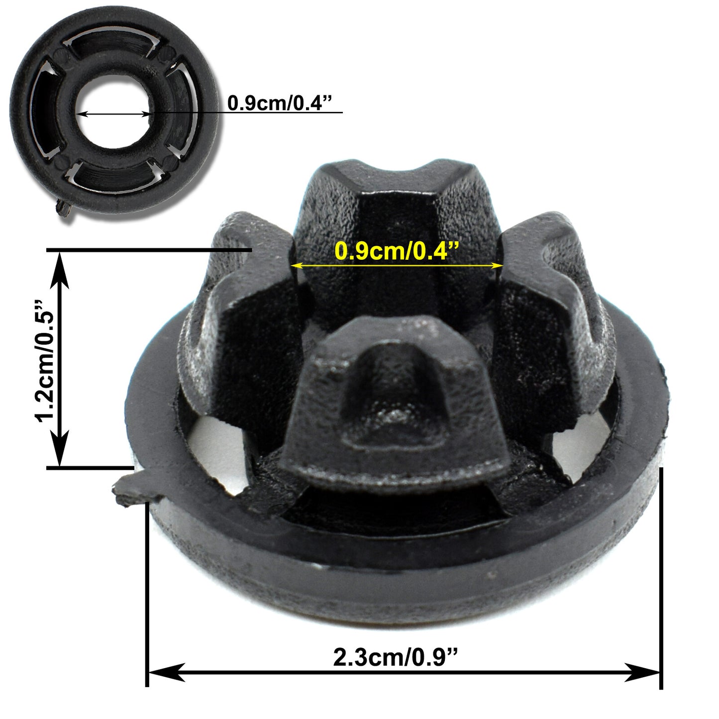 6pcs Bonnet Hood Support Prop Rod Grommet for Ford Mondeo Focus Kuga Escape