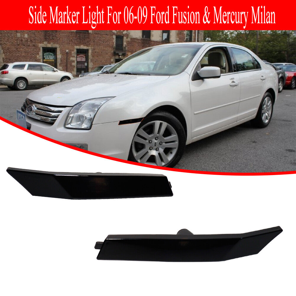 Front side marker light housing 2-piece set for 2006-09 for Ford Fusion and for Mercury Milan