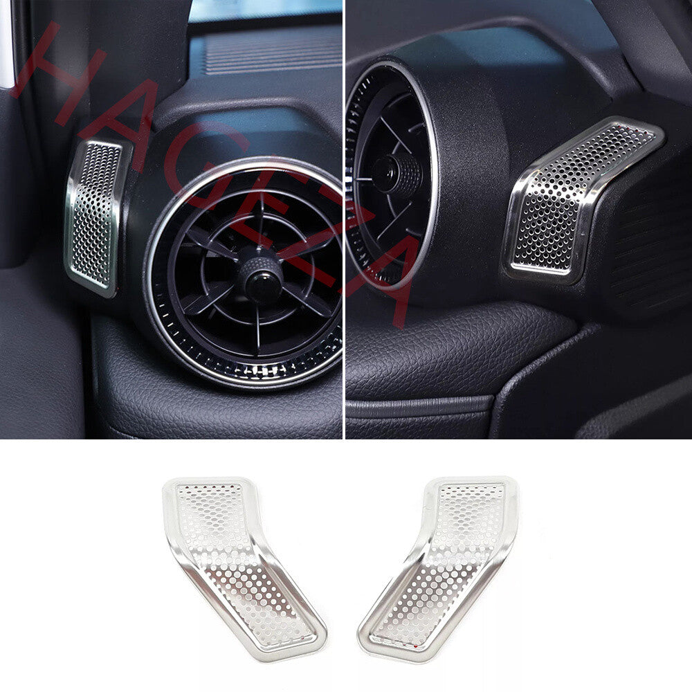 Silver Central Air Vent Anti-dust Net Cover For Toyot@ for Land Cruiser LC250 2024+
