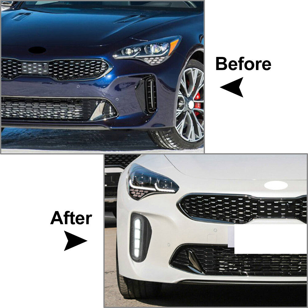 Daytime Running Light DRL Fog Lamp With Turn Signal Function for Kia Stinger