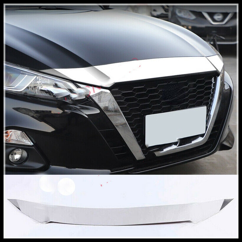 for Nissan Teana Altima 2019-22 Chrome Front Grill Grille Engine Hood Cover Trim