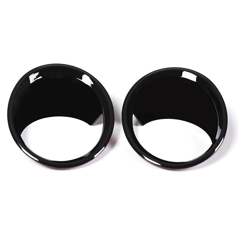 2-Piece Black Car Front Fog Light Cover Trim for BMW X1 F48 2016-2019