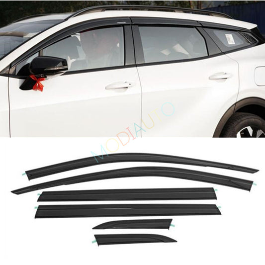 for Kia Sportage 2023-2024 Black Window Wind Visors Rain Guard Vent Deflectors