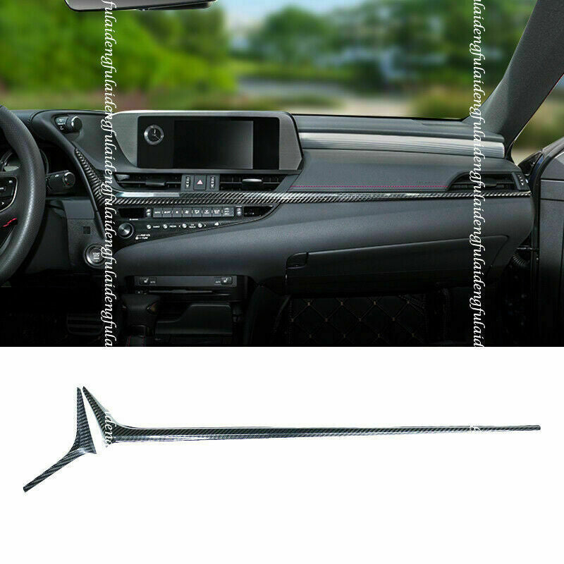 for Lexus ES350/300H 2019-2022 Carbon Fiber Inner Dashboard Decor Cover Trim ABS