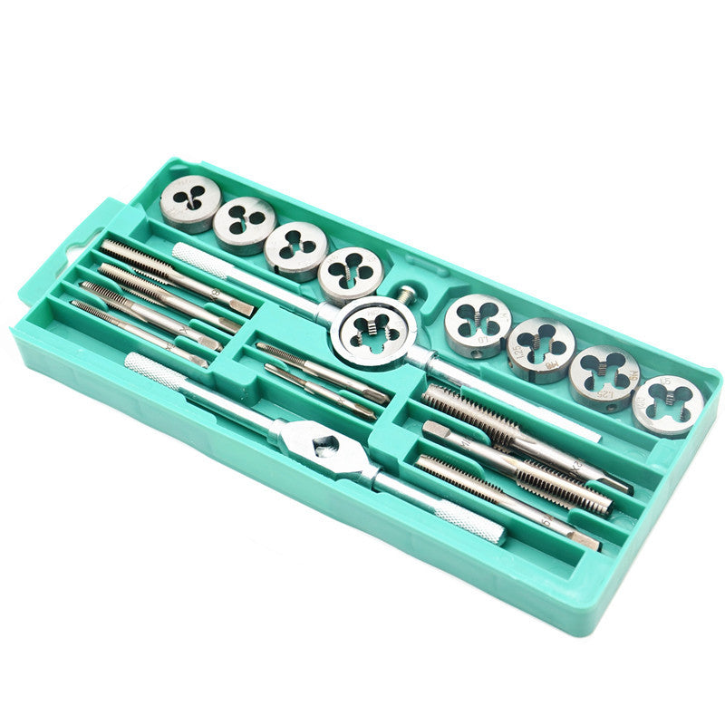20x Car Metric Screw Thread Repair Plastic Case Tap And Die Set Hand Wrench Tool