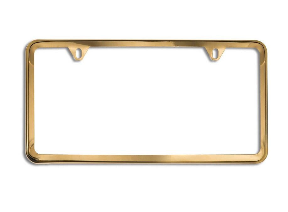 Car license plate frame cover cap rear boot trunk gold suitable  for ford  1 piece