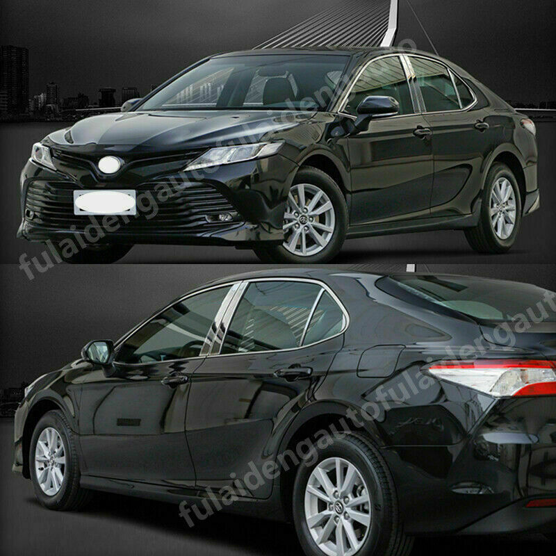 18X for Toyota for Camry 2018-2023 Side Window Moulding Chrome Strips Cover Trims