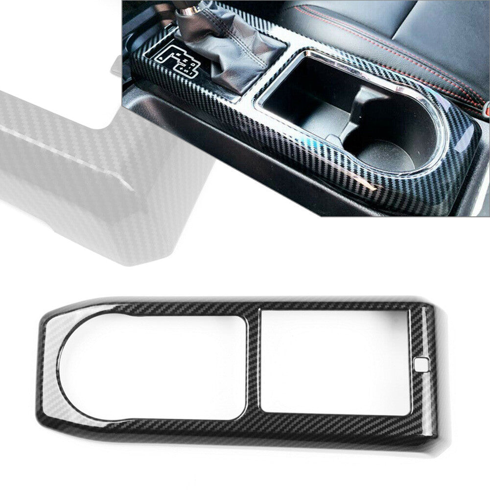 for Toyota Tacoma 2016-2021 Carbon Fiber Car Interior Gear Box Panel Cover Trim
