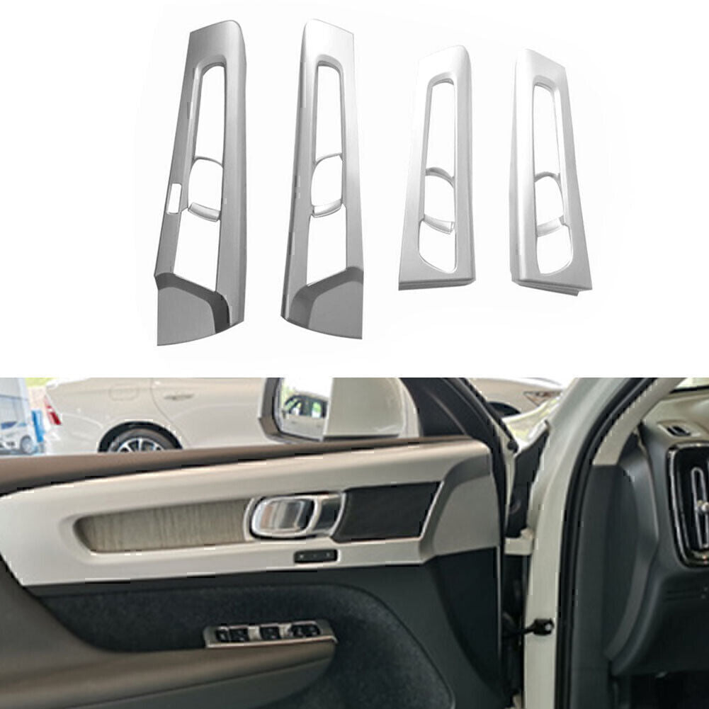 4X ABS Interior Door Handle Bowl Panel Cover Trim Fit for Volvo XC40 2018-2021