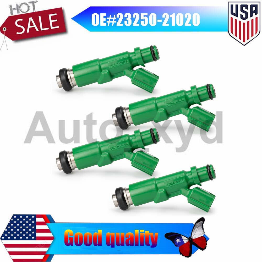 4PCS FUEL INJECTORS 2000-09 for TOYOTA PRIUS for SCION XA XB ECHO 1.5L 23250-21020