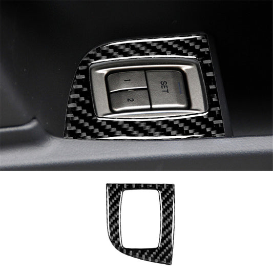 Cruise Control Button Frame Trim Cover Carbon Fiber for Jaguar XF 2009-2011