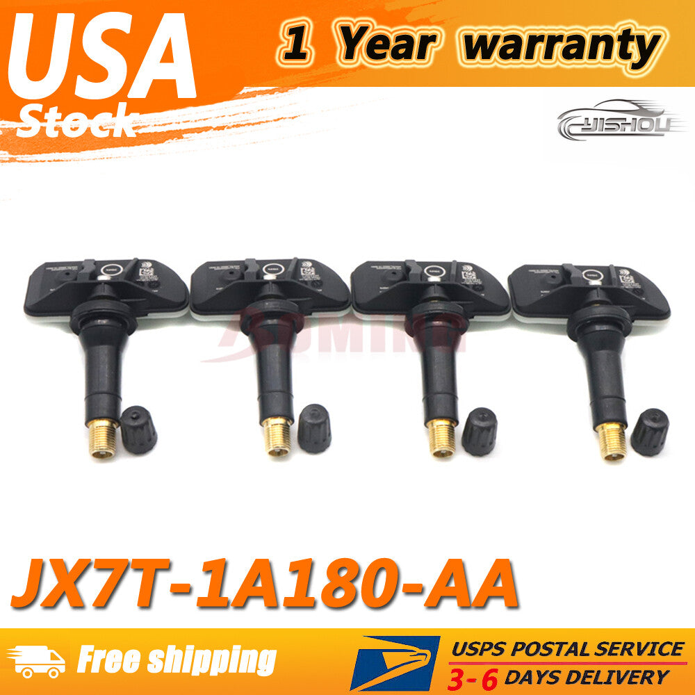 JX7T-1A180-AA Set of 4X Tire Pressure Sensor TPMS for Lincoln 20-22 for Ford Transit