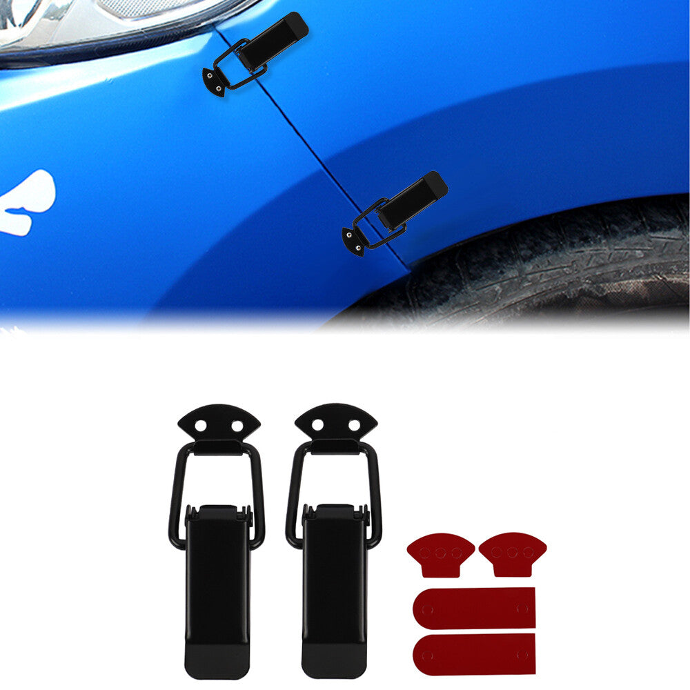 2Pcs Quick Release Car Bumper Buckles Fasteners Trunk Front Rear Fender Bumper S
