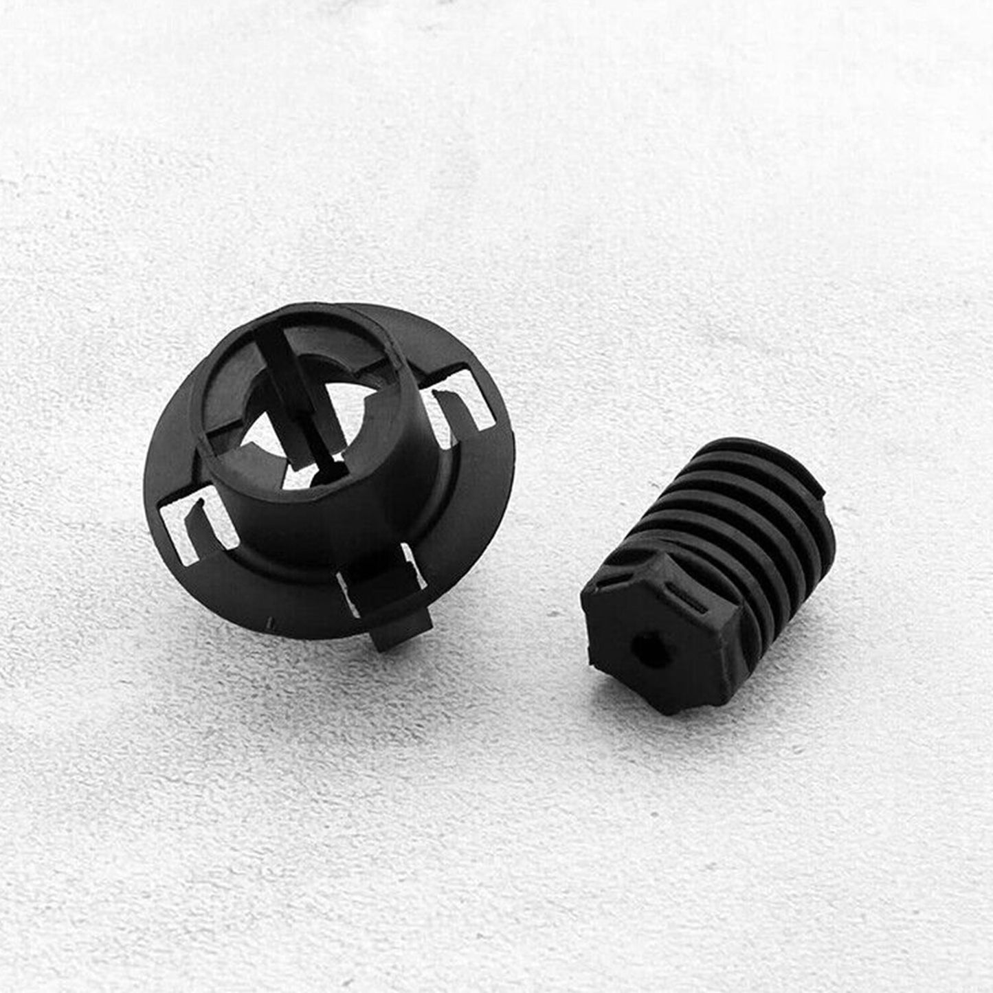 Hood Slam Adjuster 7183752 Sets 2 Plastic Retaining Holders W/Rubber Stop Buffer
