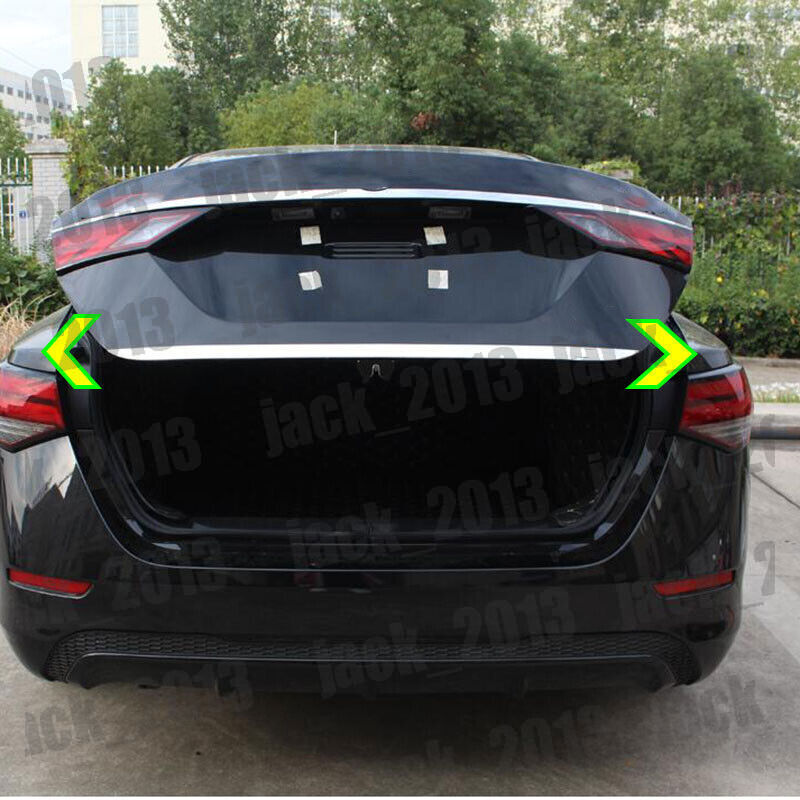 for NISSAN SENTRA 2016 2017 2018 2019 Stainless Car Rear Trunk Lid Cover Trim