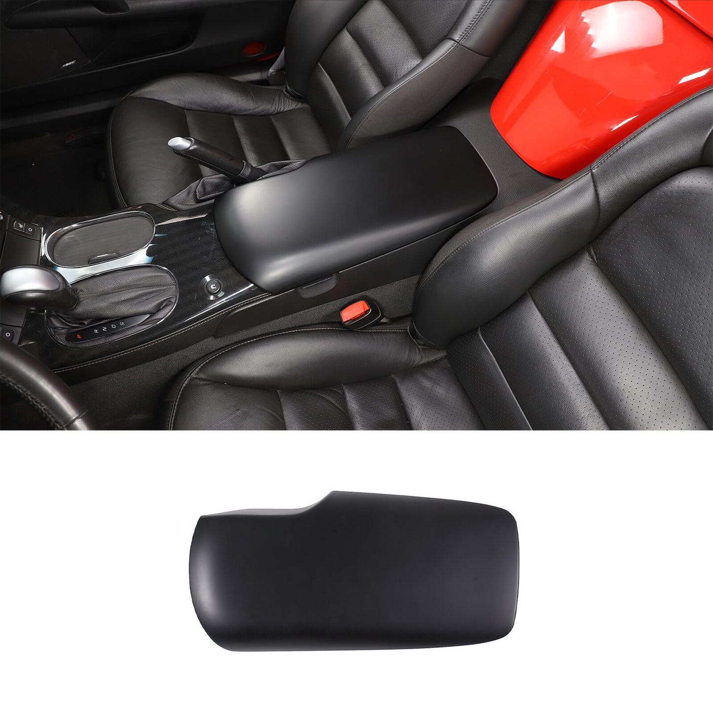 ABS carbon fiber center console gear shift cover trim for Subaru WRX 2022-2024
