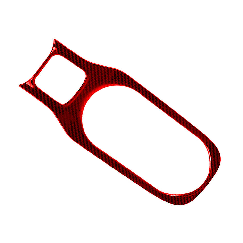 Red Carbon Fiber Water Cup holder Frame Cover Trim for Toyota for Corolla 2014-2018