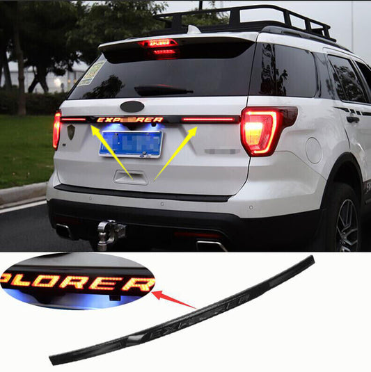 for Ford Explorer 2016-2019 New LED Badge Rear Trunk Tailgate Molding Trim Strip