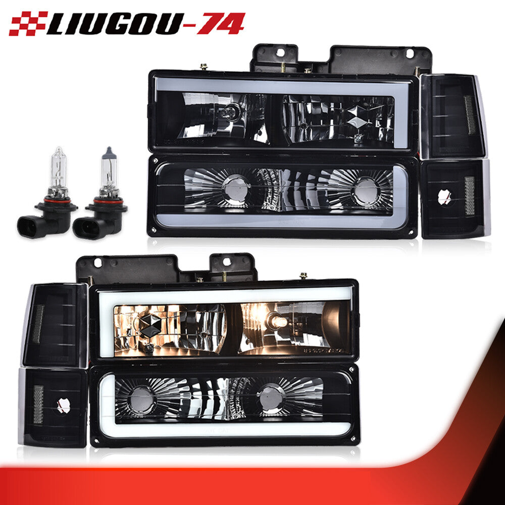 Suitable for 94-00 for GMC C/K SUBURBAN smoke corner headlamp BUMPER LAMP for black houses