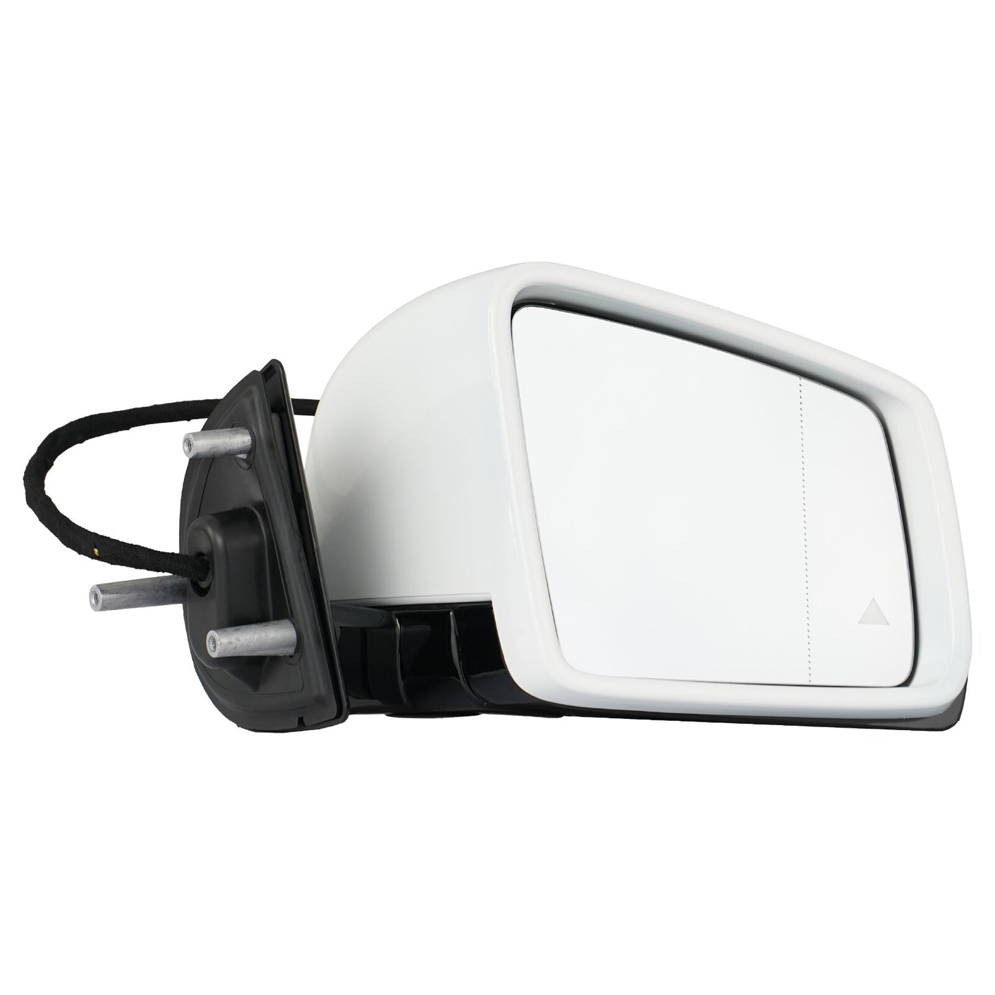 A pair of white side mirrors are suitable for 2005-2011 for Mercedes-Benz M GL-Class blind spot monitoring.