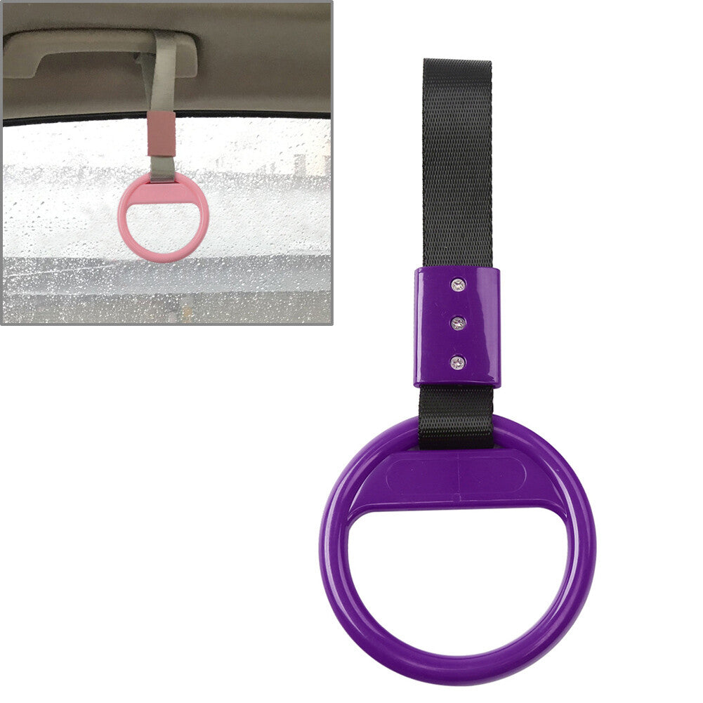 JDM Train Bus Handle Hand Strap Car Interior Styling Drift Charm Straps Purple