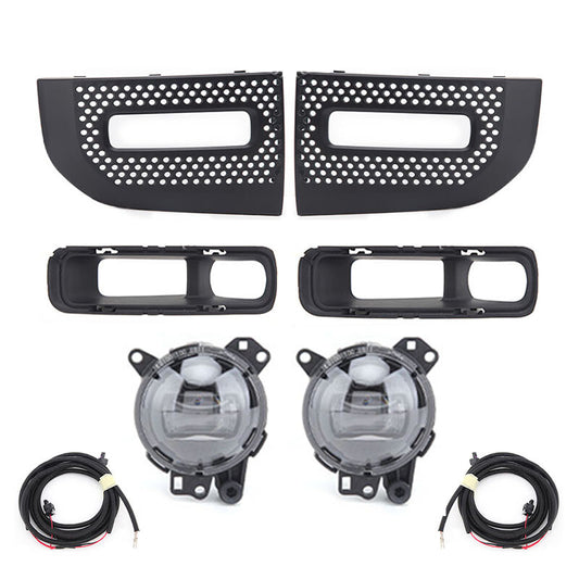 1set Front bumper Led Fog Lamp + grille cover for Land Rover for Defender 2020-2022