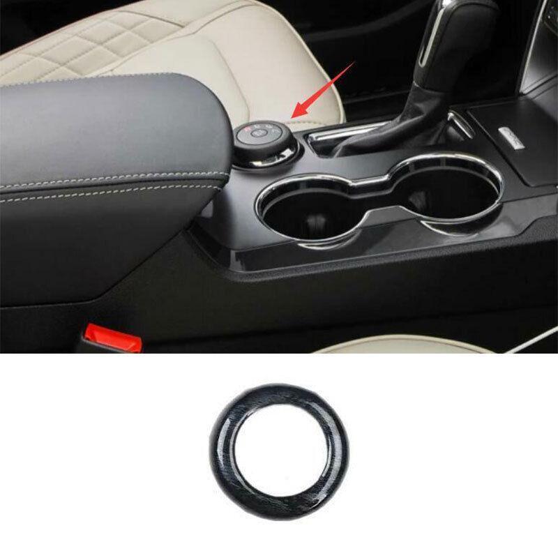 Driving Mode Switch Button Cover Ring for Ford Explorer 2011-19 Black Wood Grain