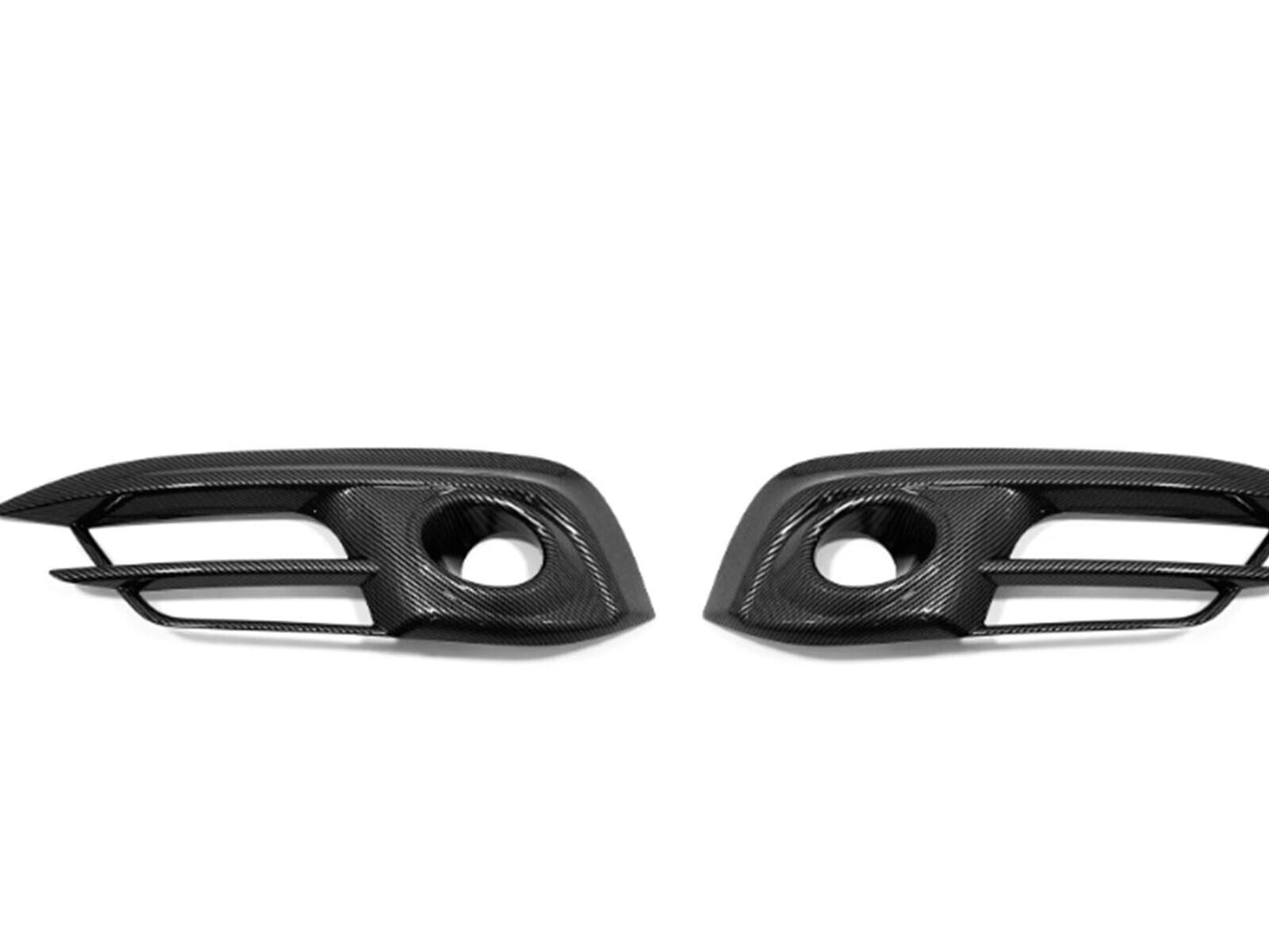 Carbon fiber front fog light cover trim for Toyota for Civic ABS (2016 - 2020)