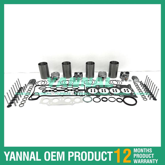 4-piece 1AZ engine overhaul and rebuild kit with gaskets, bearings, and valves for Toyota engines.