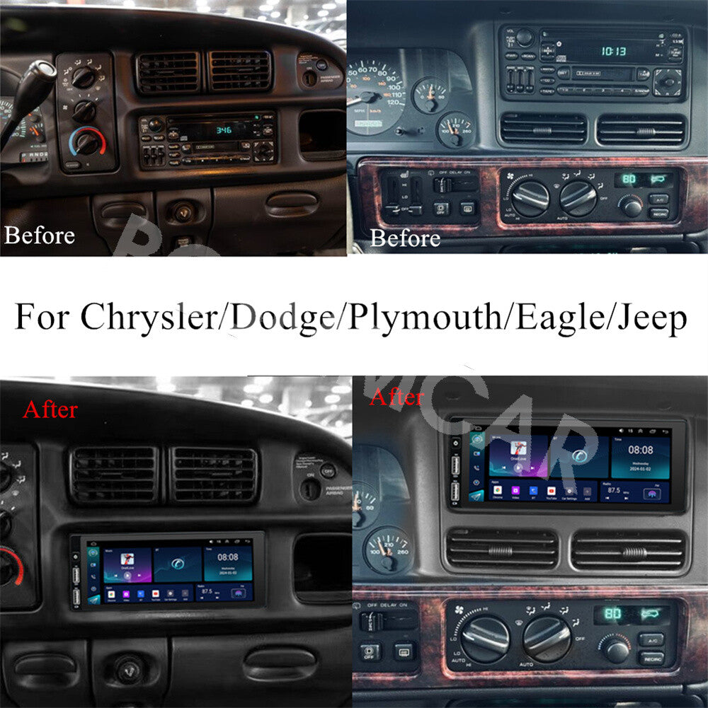6.8in Car Radio Player Touch Screen Fit for Jeep Cherokee 1997-2001 Head Unit