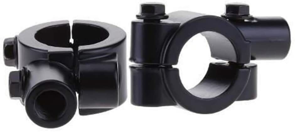 Universal Motorcycle 7/8 Handlebar 10mm Mirror Mount Bracket Clamp Adapter New