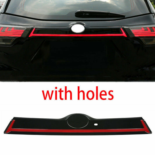 Black Tailgate Trunk LED Tail Light Cover Panel for Toyota Highlander 2014-2019