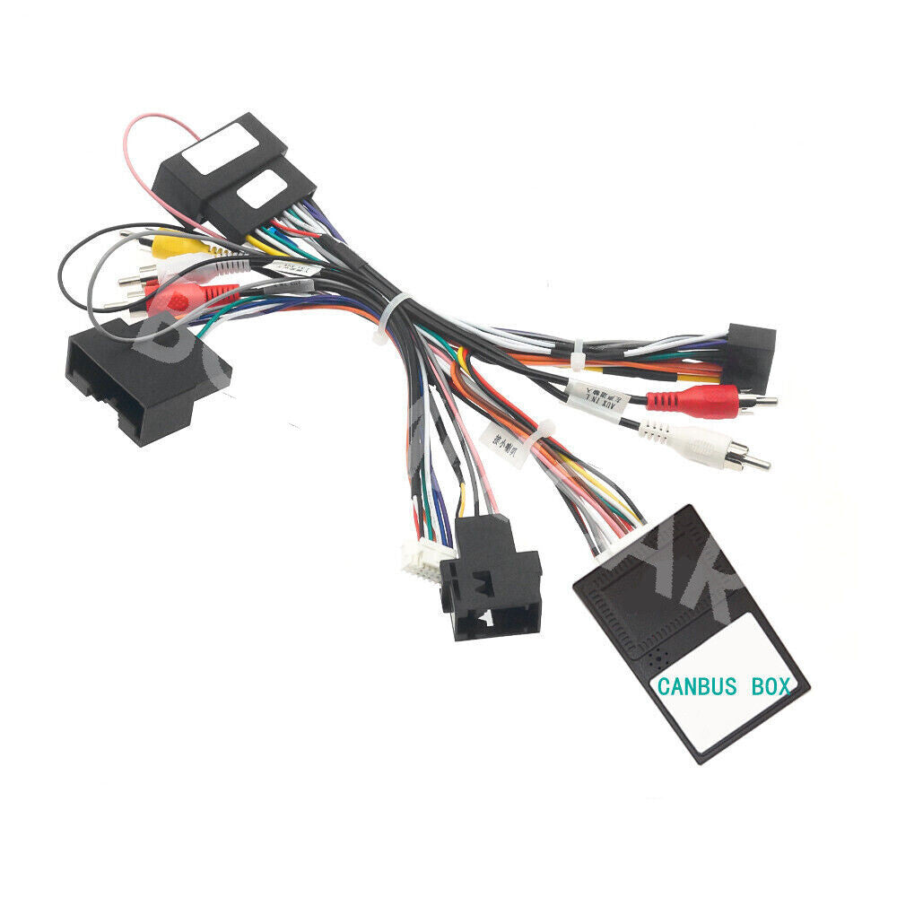 Car Radio Audio Power Wire Harness Cable Adapter W/Canbus Box Fit for Ford F150