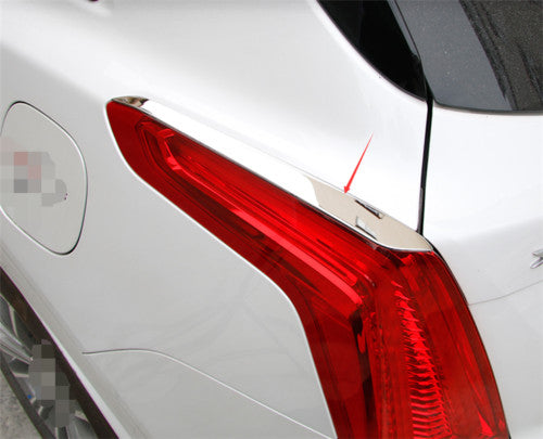 Fit for Cadillac XT5 2016-2020 Chrome Steel Rear Tail Light Lamp Strip Trim 2Pcs