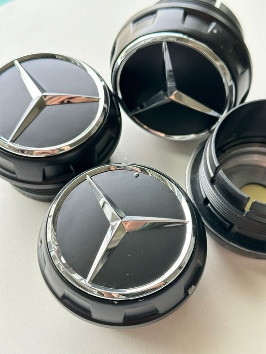 4-piece center wheel set for Mercedes S63 W205 W213 W218 with screaming wheel covers 68mm/2.67 inches