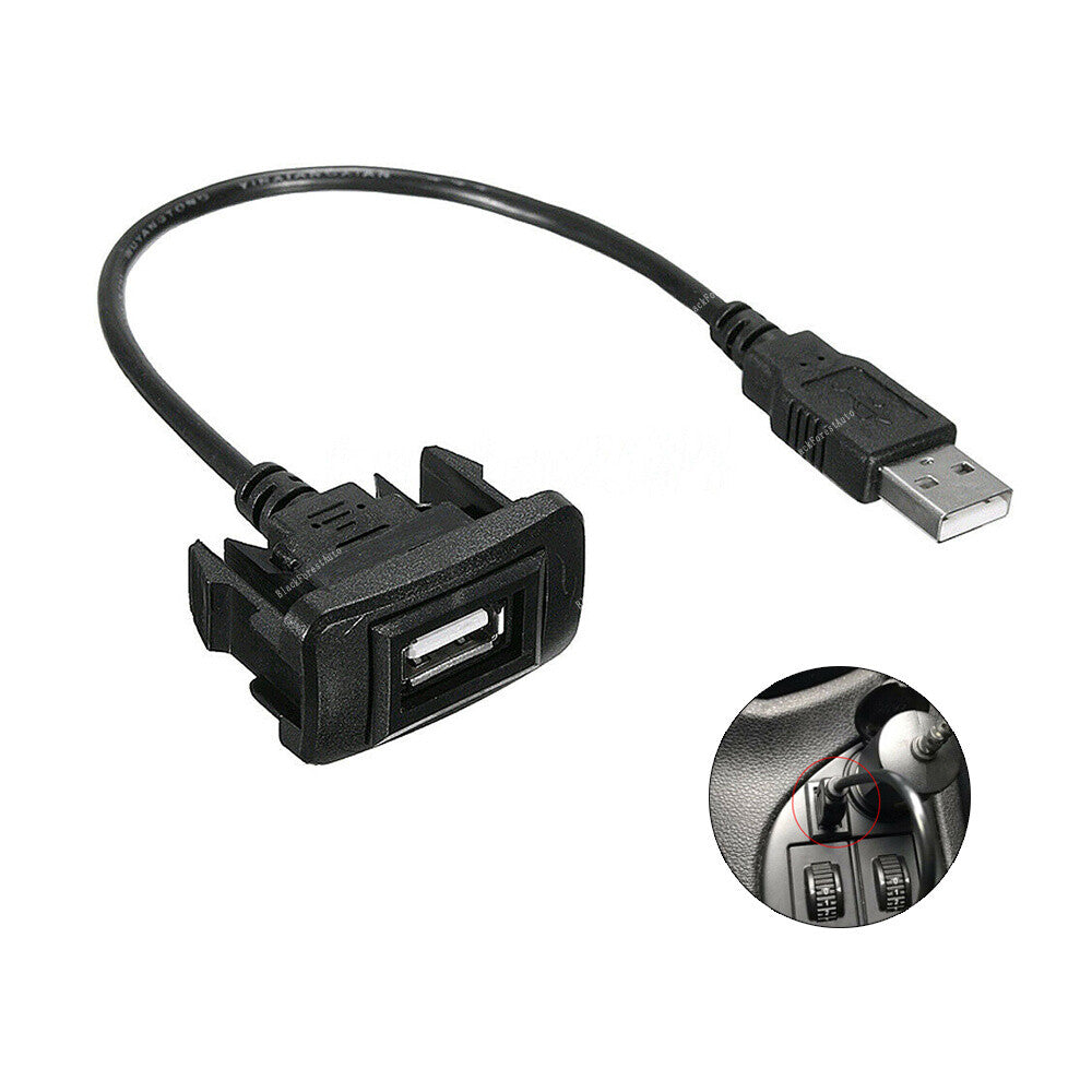 USB Port Cable Adapter Cord Wire for Charger Adapter Cable for Toyota for Corolla AUX