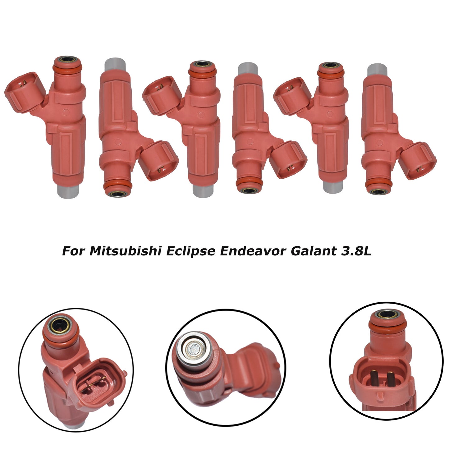 6pcs Fuel Injectors HDB305F For 04-2012 for Mitsubishi Eclipse Endeavor Galant 3.8L