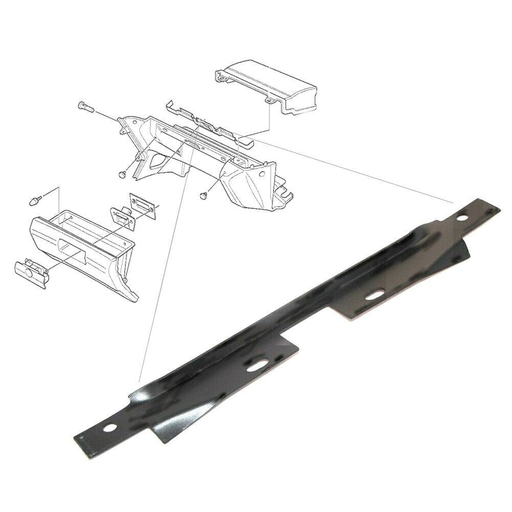 Matte black glove box metal steel repair bracket suitable for BMW Z3 LRNJ51458397597