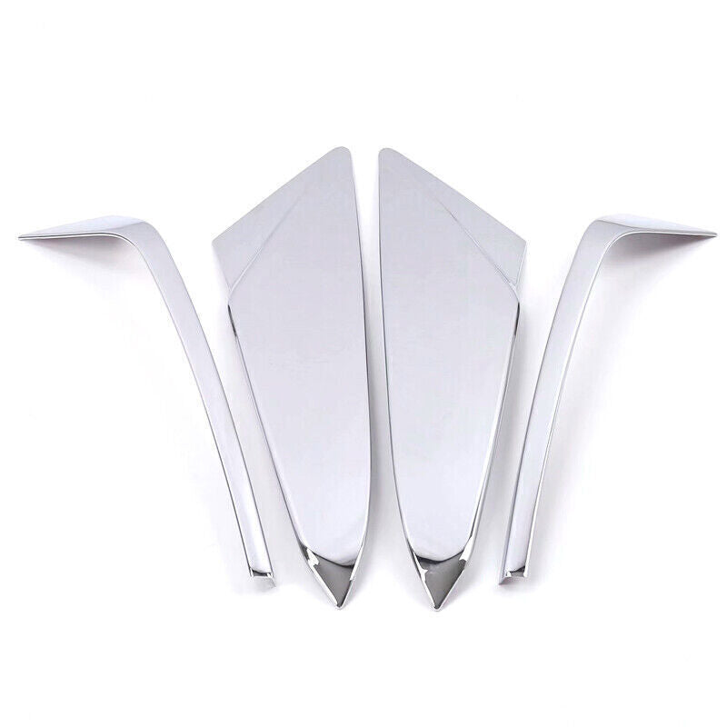 for Cadillac XT5 2018-2022 Chrome Rear Window Triangle Wing Cover Trim ABS Decor