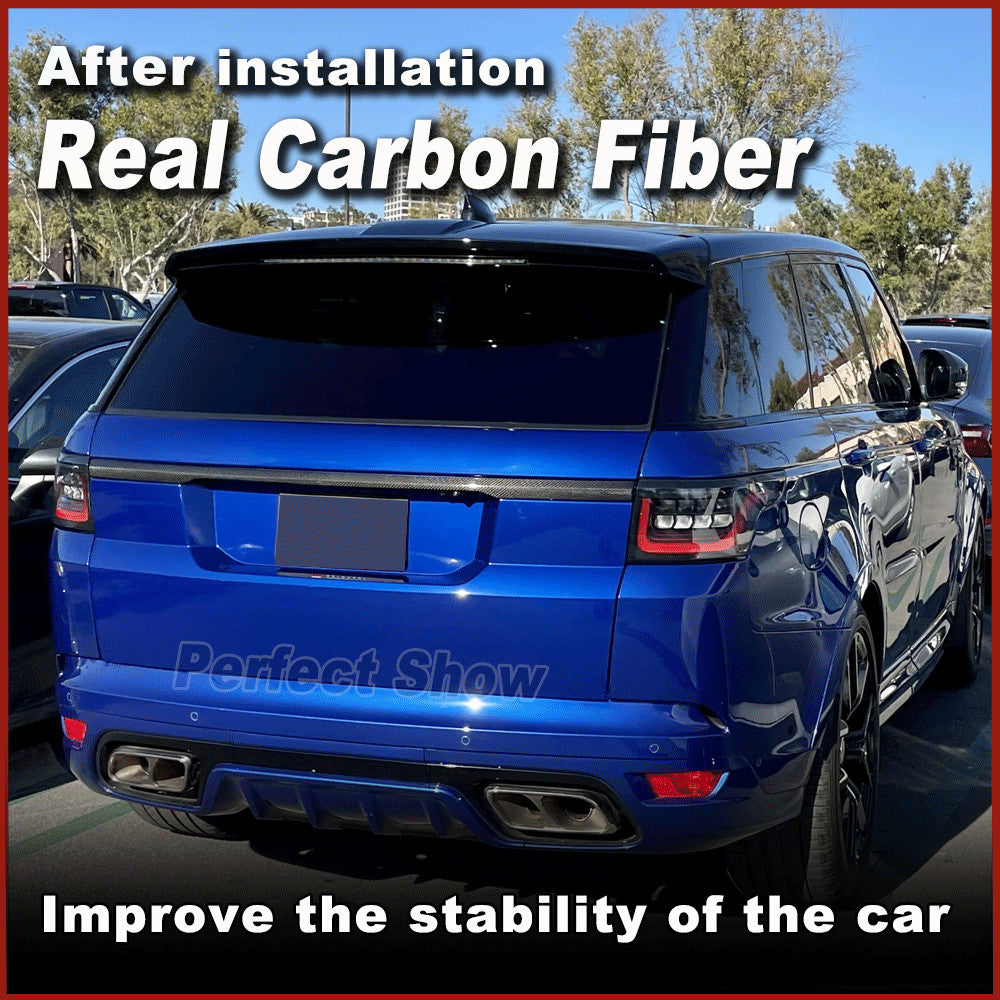 Carbon Rear Door Tailgate Trunk Lid Trim Cover for Land Rover for Range Rover Sport
