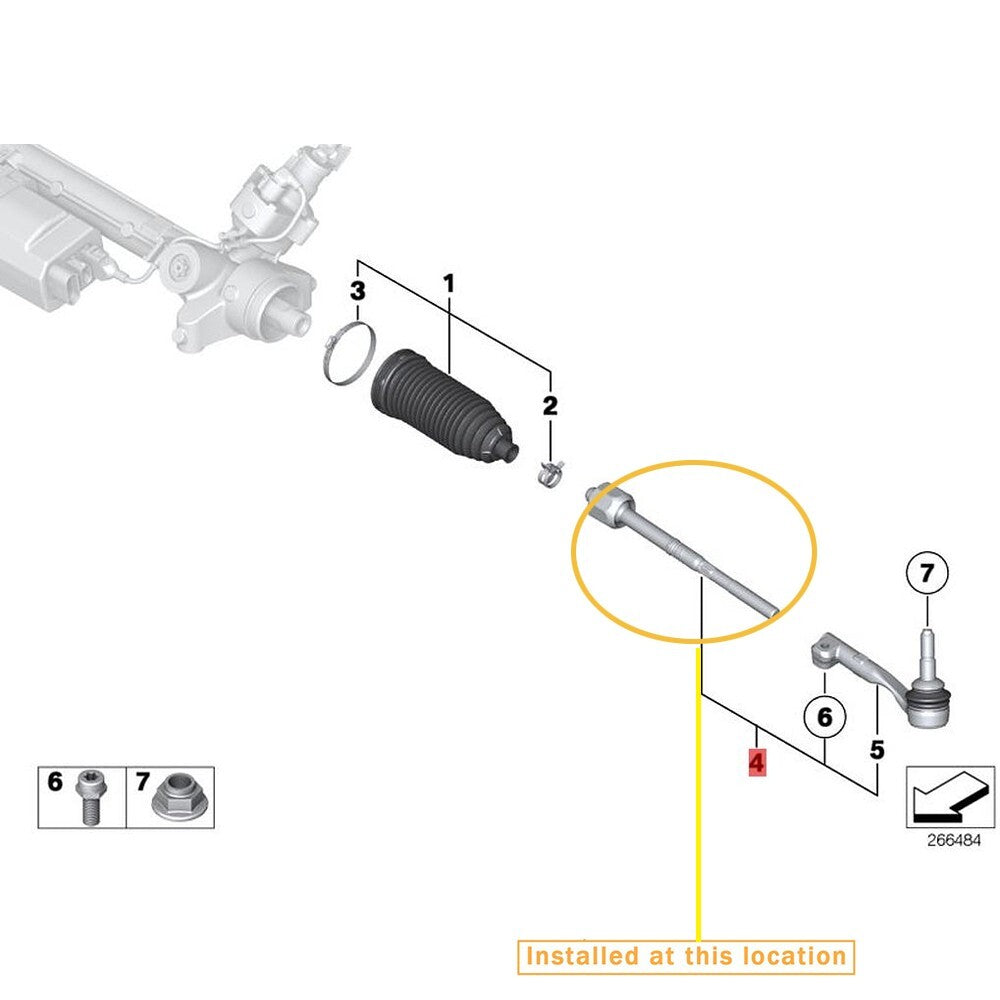 Equipment Manufacturer : 32106884810- (for BMW X5 G05 internal ball joint)