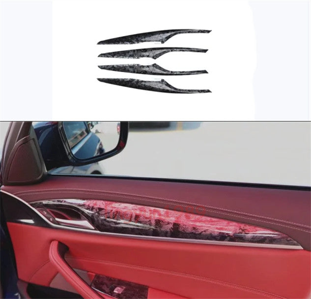 For 2018-2023 for BMW 5 Series G30 Wood Grain Inner Door Decorative Strip Trim Cover